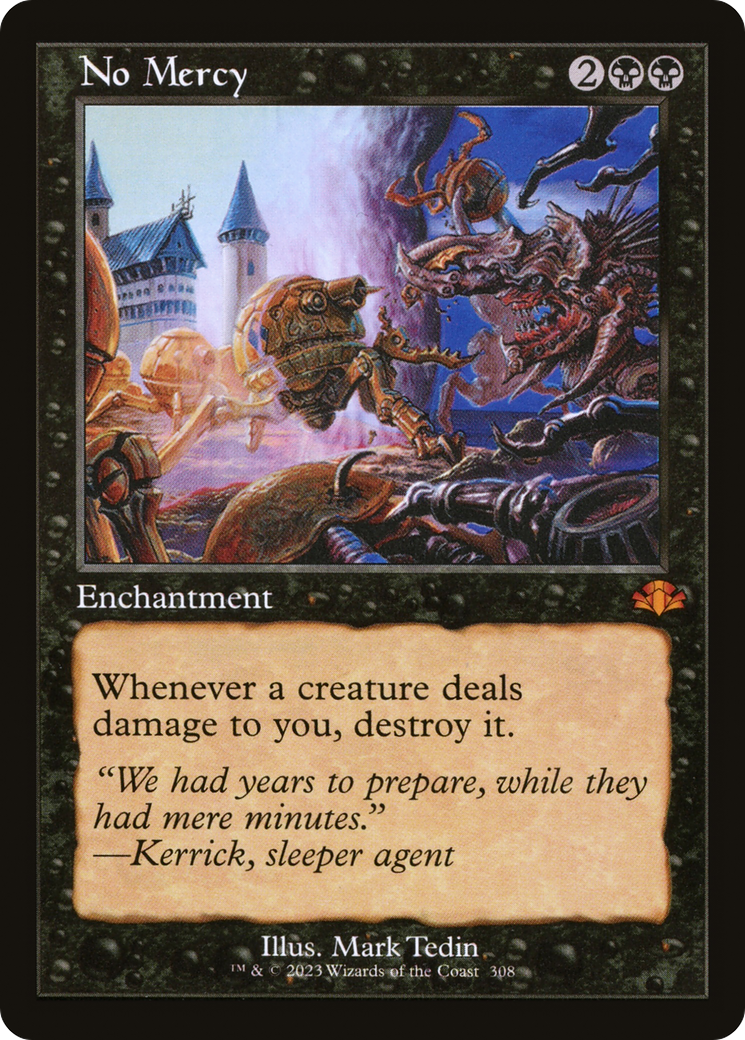 No Mercy (Retro Frame) (DMR-308) [Dominaria Remastered] Foil