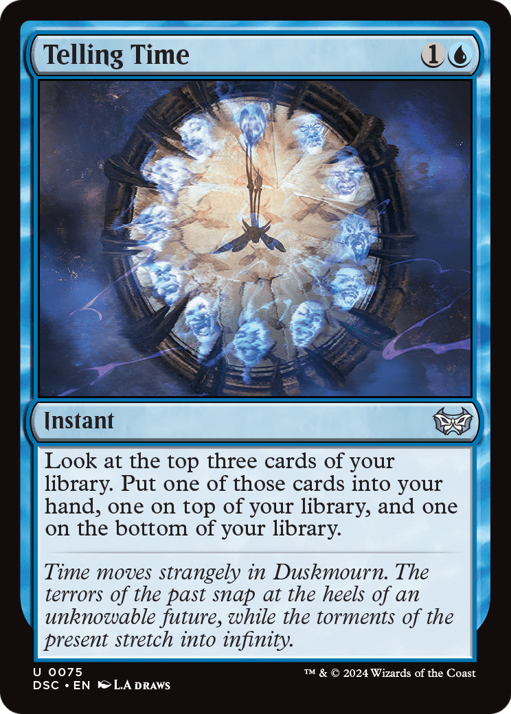 Telling Time (DSC-075) [Duskmourn: House of Horror Commander]