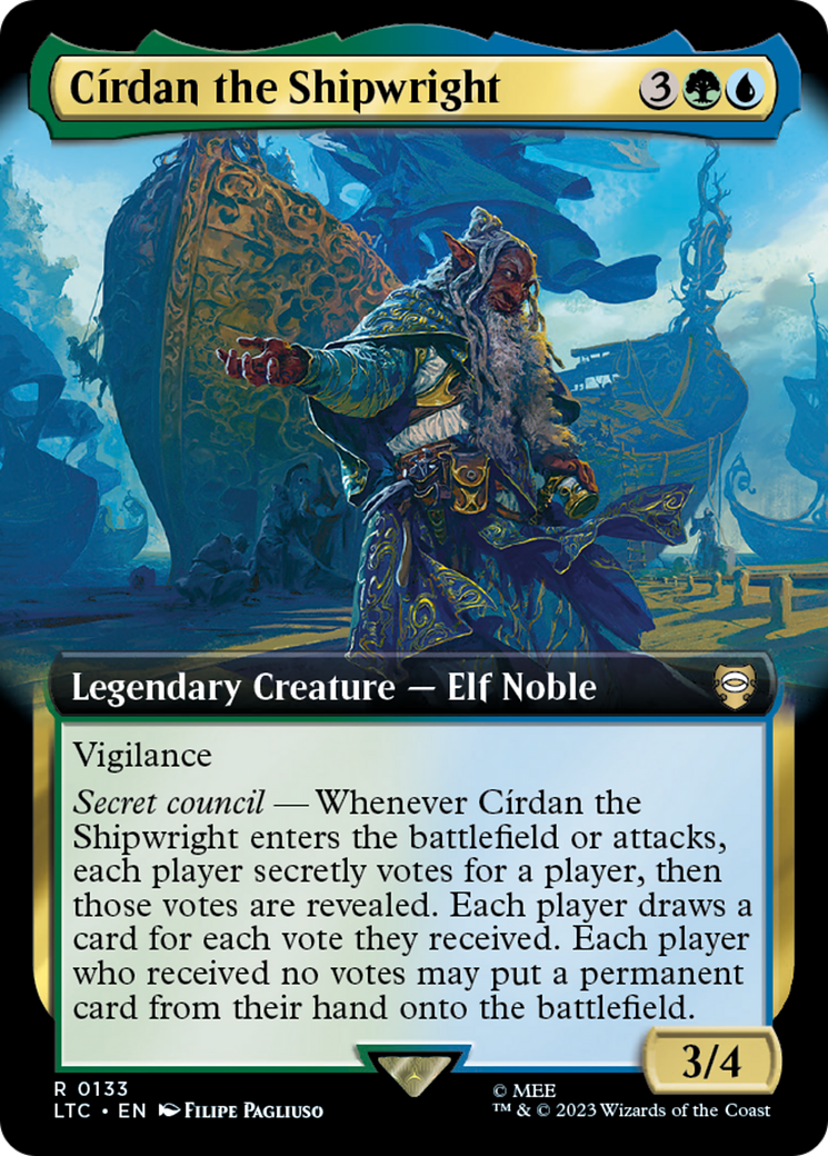 Cirdan the Shipwright (Extended Art) (LTC-133) [Tales of Middle-earth Commander] Foil