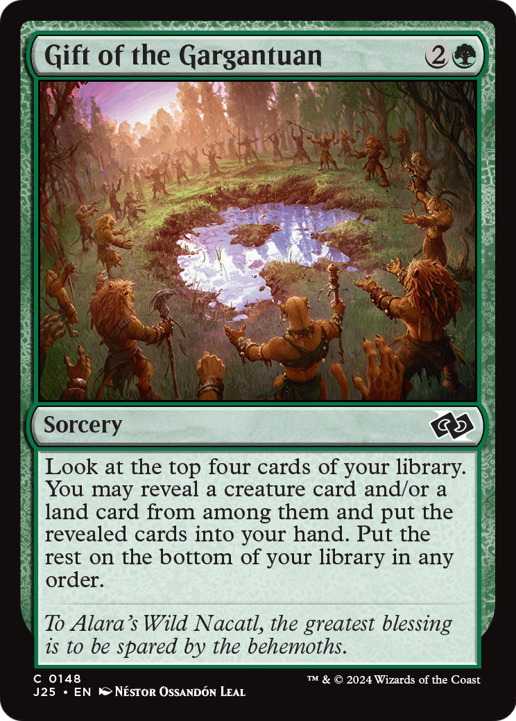 Gift of the Gargantuan (J25-148) [Foundations Jumpstart]