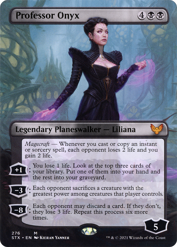 Professor Onyx (Borderless) (STX-276) [Strixhaven: School of Mages]