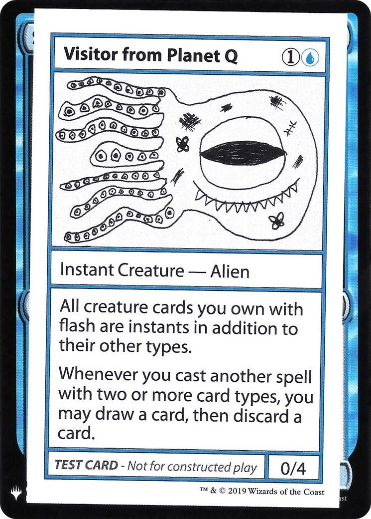 Visitor from Planet Q (CMB1-033) [Mystery Booster Playtest Cards 2019]