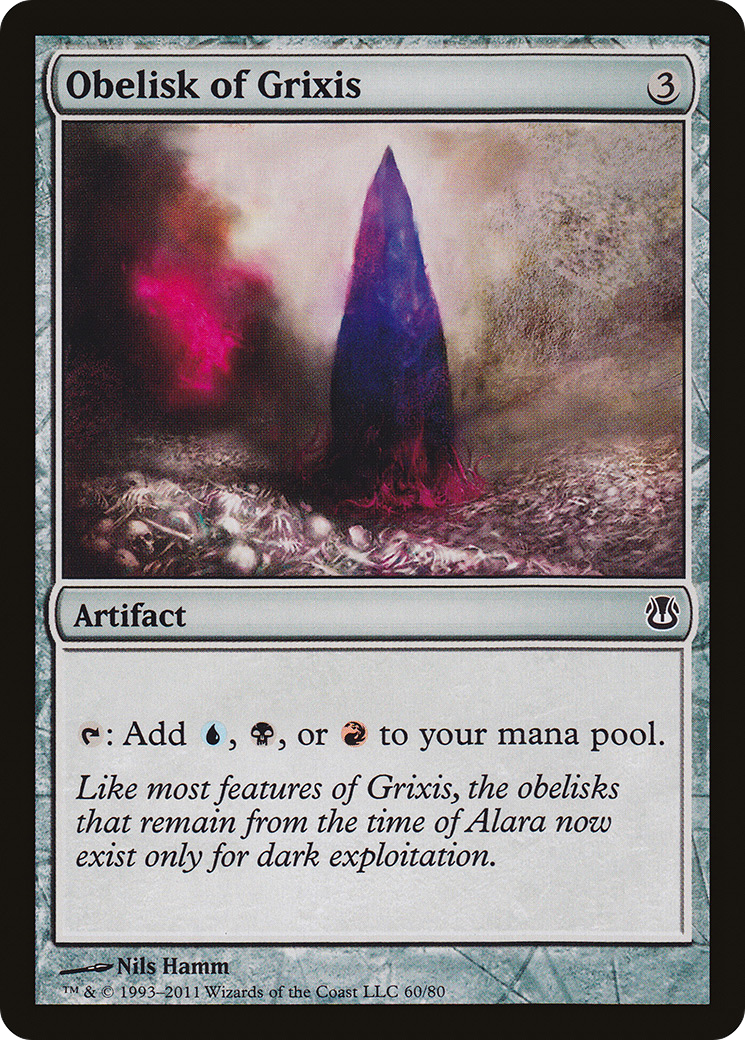 Obelisk of Grixis (DDH-060) [Duel Decks: Ajani vs. Nicol Bolas]