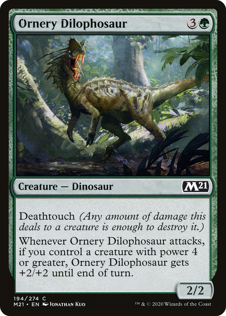 Ornery Dilophosaur (M21-194) [Core Set 2021]