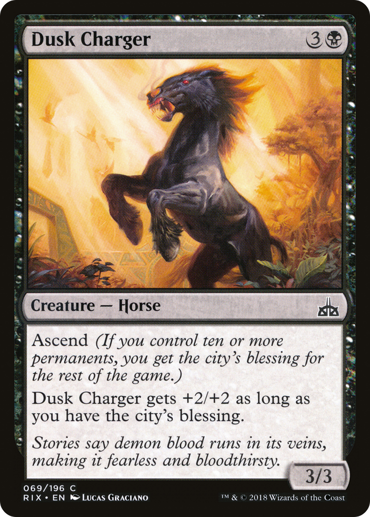 Dusk Charger (RIX-069) [Rivals of Ixalan] Foil