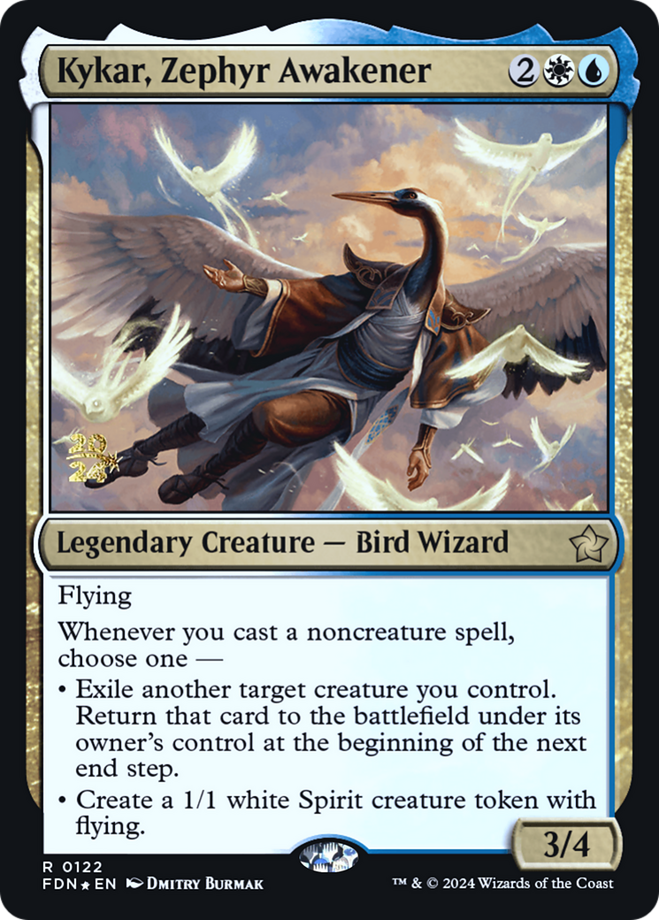 Kykar, Zephyr Awakener (PRE-122) [Foundations Promos] Foil