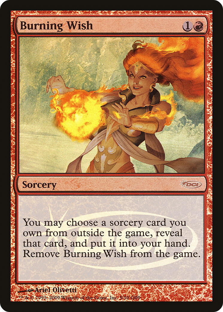 Burning Wish (JDG-005) [Judge Gift Cards 2009] Foil