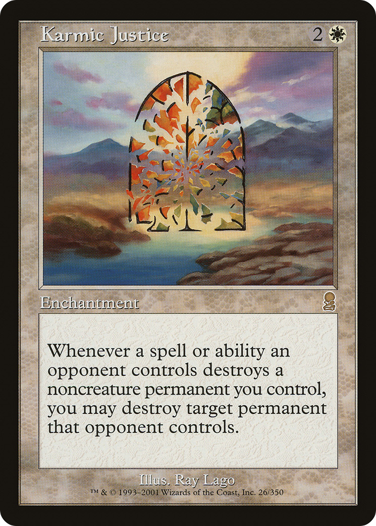 Karmic Justice (ODY-026) [Odyssey] Foil