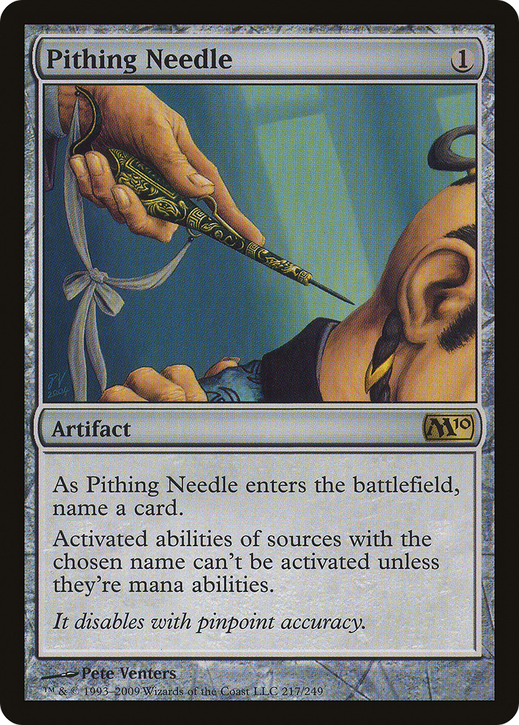 Pithing Needle (M10-217) [Magic 2010] Foil