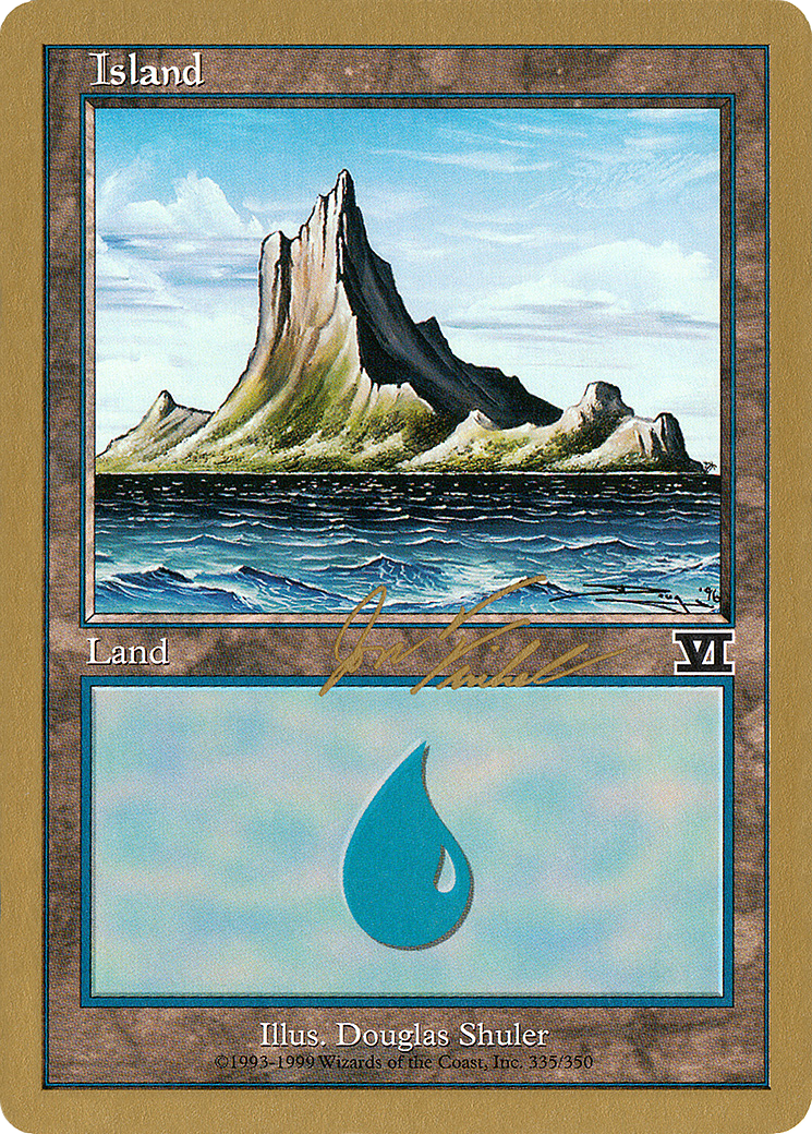 Island (335) - 2000 Jon Finkel (6ED) [World Championship Decks 2000]