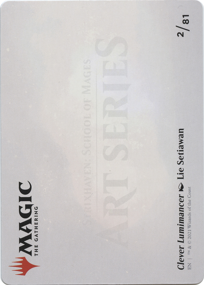 Clever Lumimancer // Clever Lumimancer (ASTX-002) (Borderless) [Strixhaven Art Series] Foil