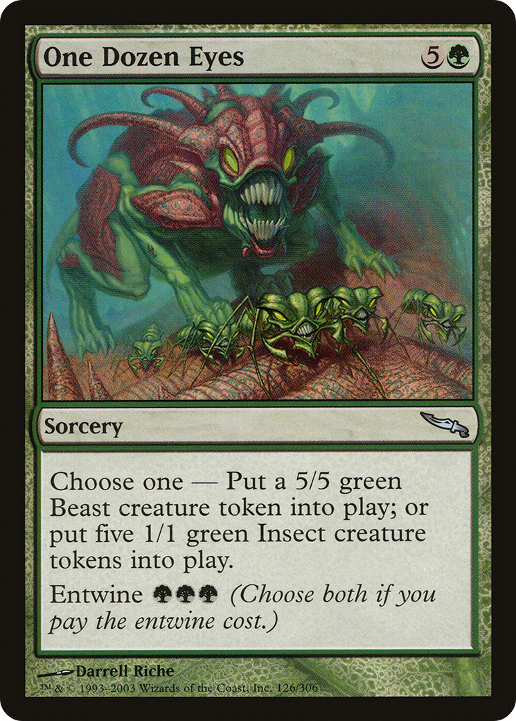One Dozen Eyes (MRD-126) [Mirrodin] Foil