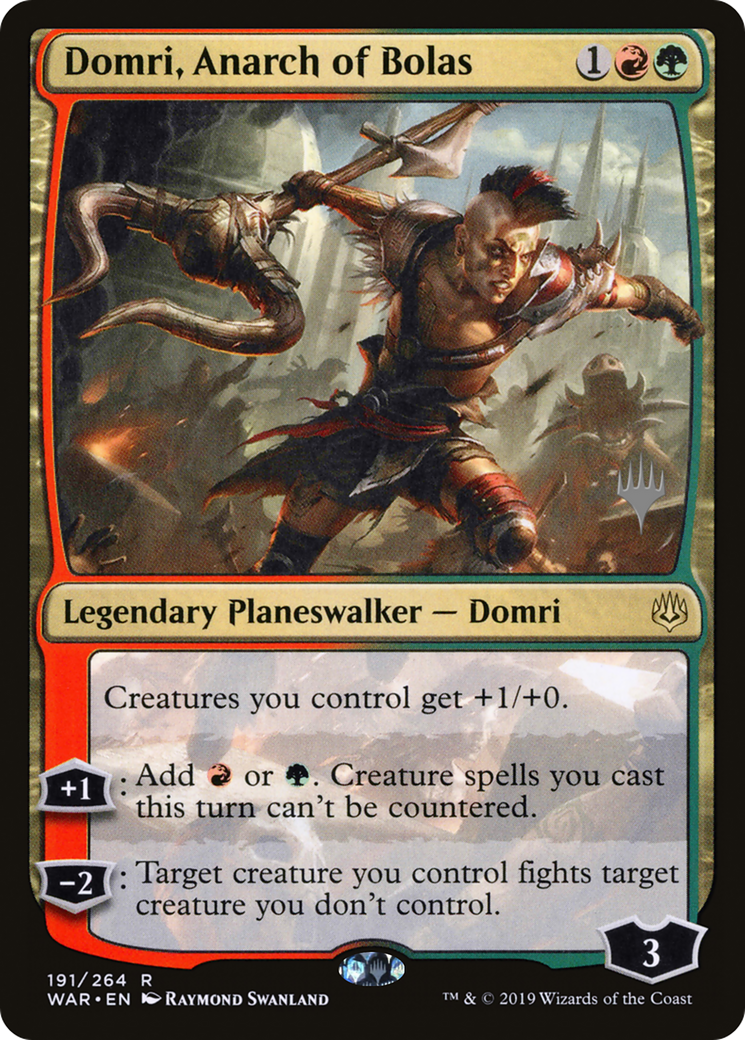 Domri, Anarch of Bolas (PPM21-191) [Promo Pack: War of the Spark Promos]