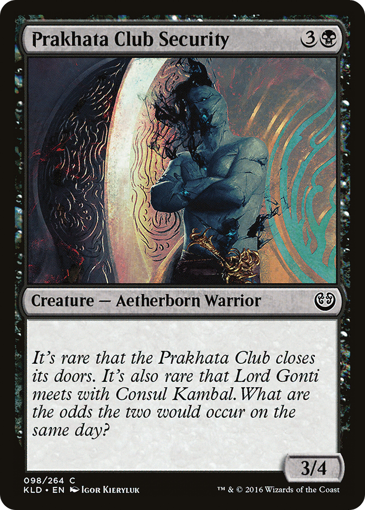 Prakhata Club Security (KLD-098) [Kaladesh] Foil
