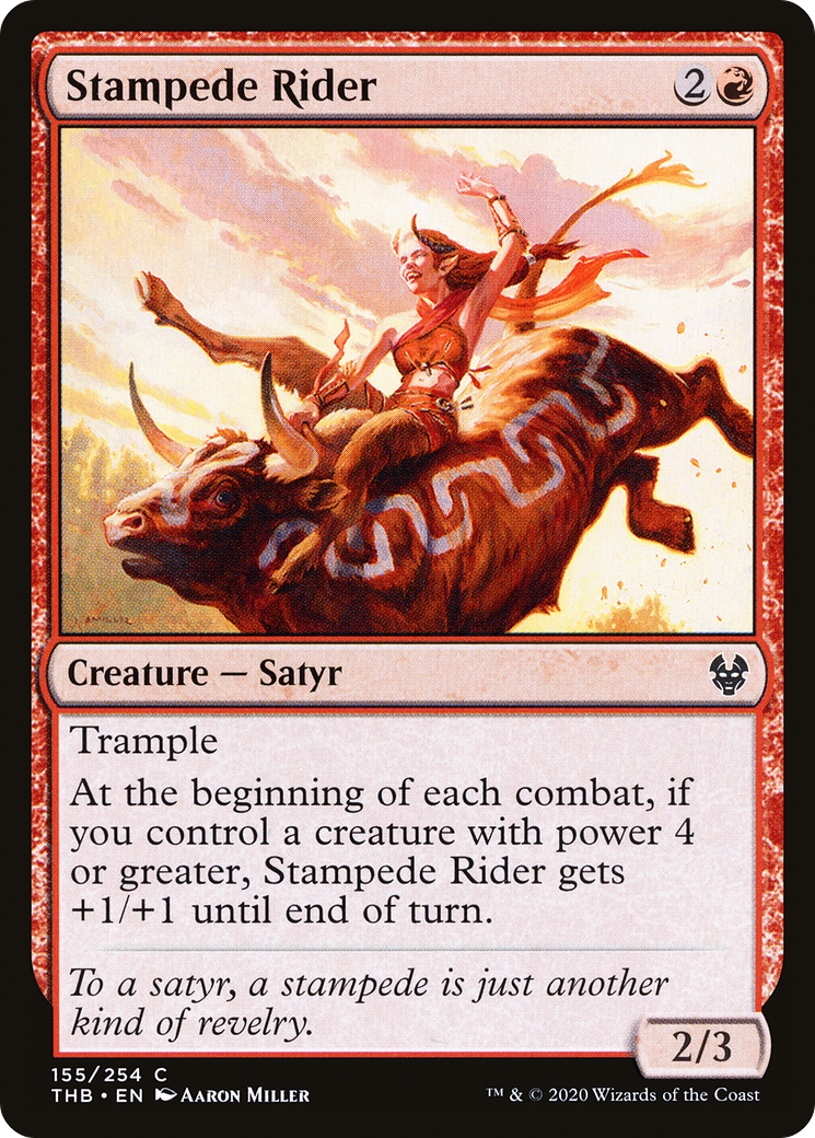 Stampede Rider (THB-155) [Theros Beyond Death] Foil