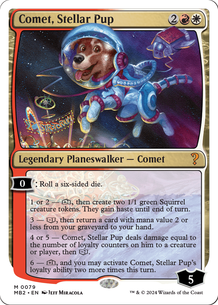 Comet, Stellar Pup (White Border) (MB2-079) [Mystery Booster 2]