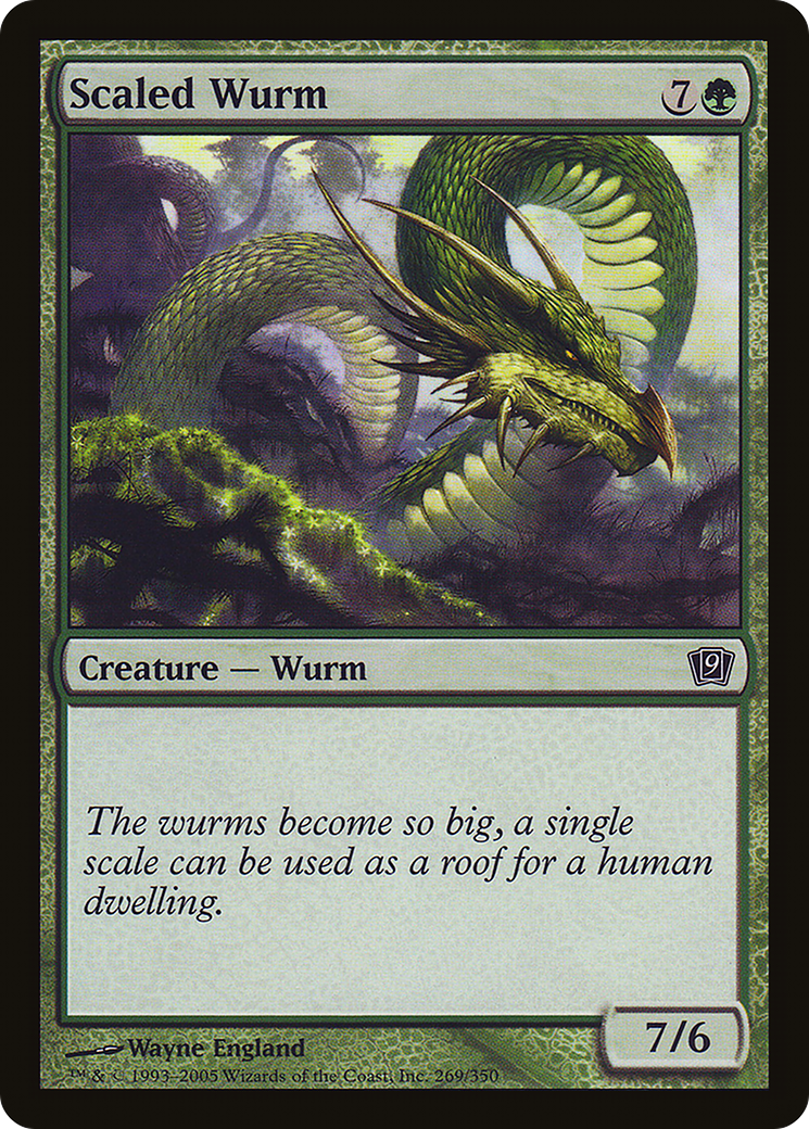 Scaled Wurm (9ED-269) [9th Edition]