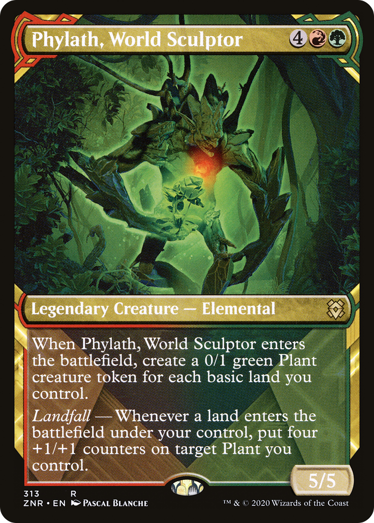 Phylath, World Sculptor (Showcase) (ZNR-313) [Zendikar Rising]