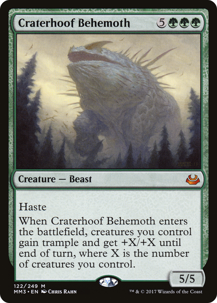 Craterhoof Behemoth (MM3-122) [Modern Masters 2017] Foil