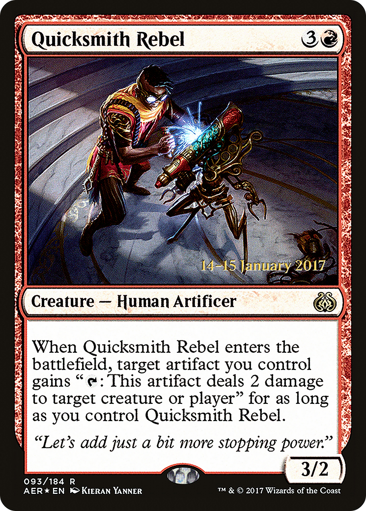 Quicksmith Rebel (PRE-93S) [Aether Revolt Promos] Foil
