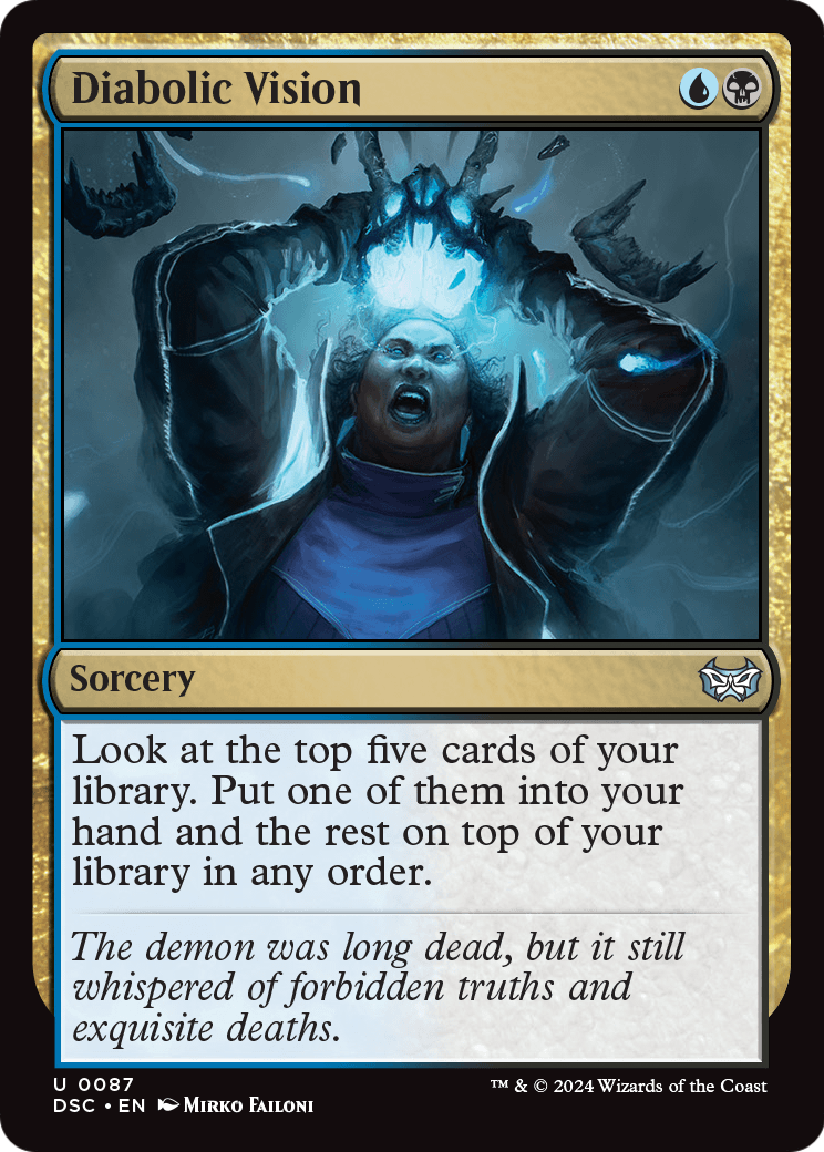 Diabolic Vision (DSC-087) [Duskmourn: House of Horror Commander]