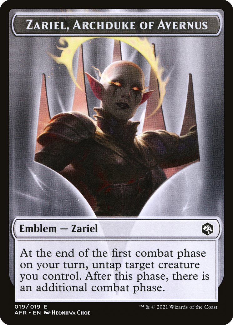 Zariel, Archduke of Avernus Emblem (TAFR-019) [Adventures in the Forgotten Realms Tokens]
