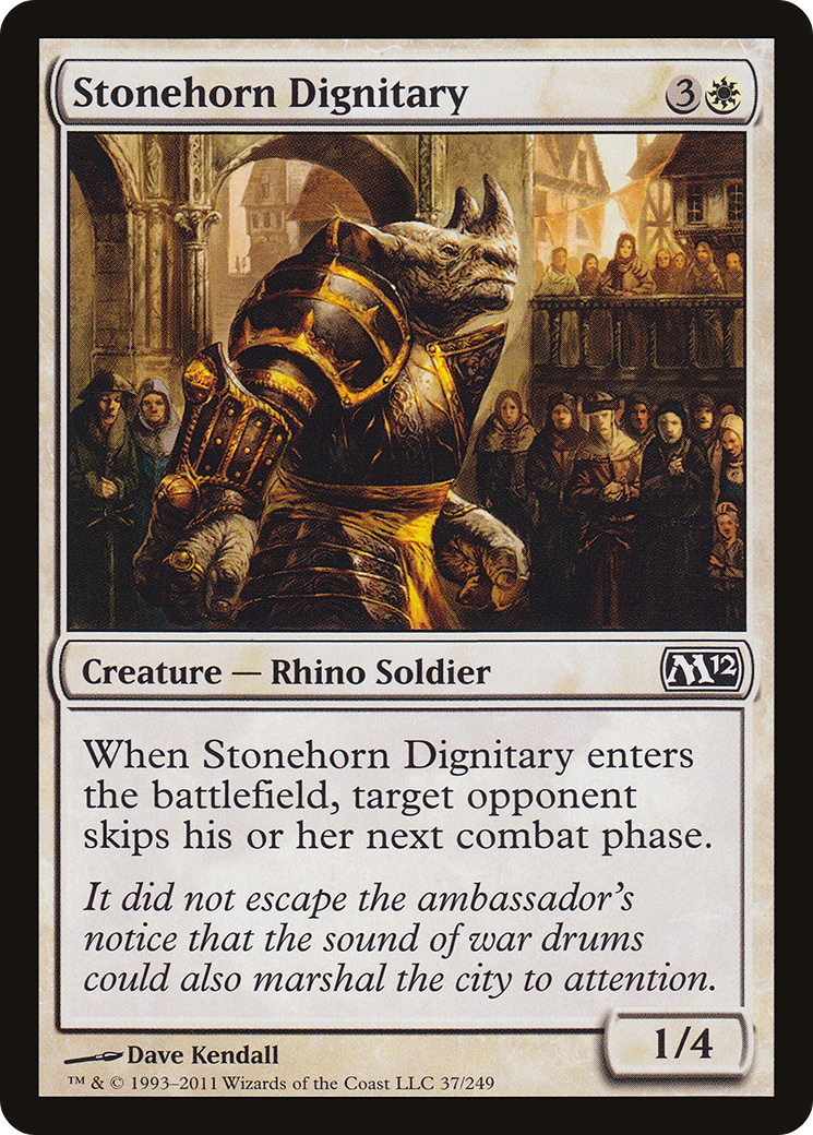 Stonehorn Dignitary (M12-037) [Magic 2012]