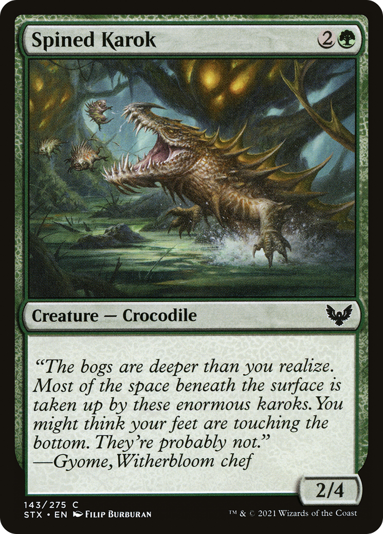 Spined Karok (STX-143) [Strixhaven: School of Mages]
