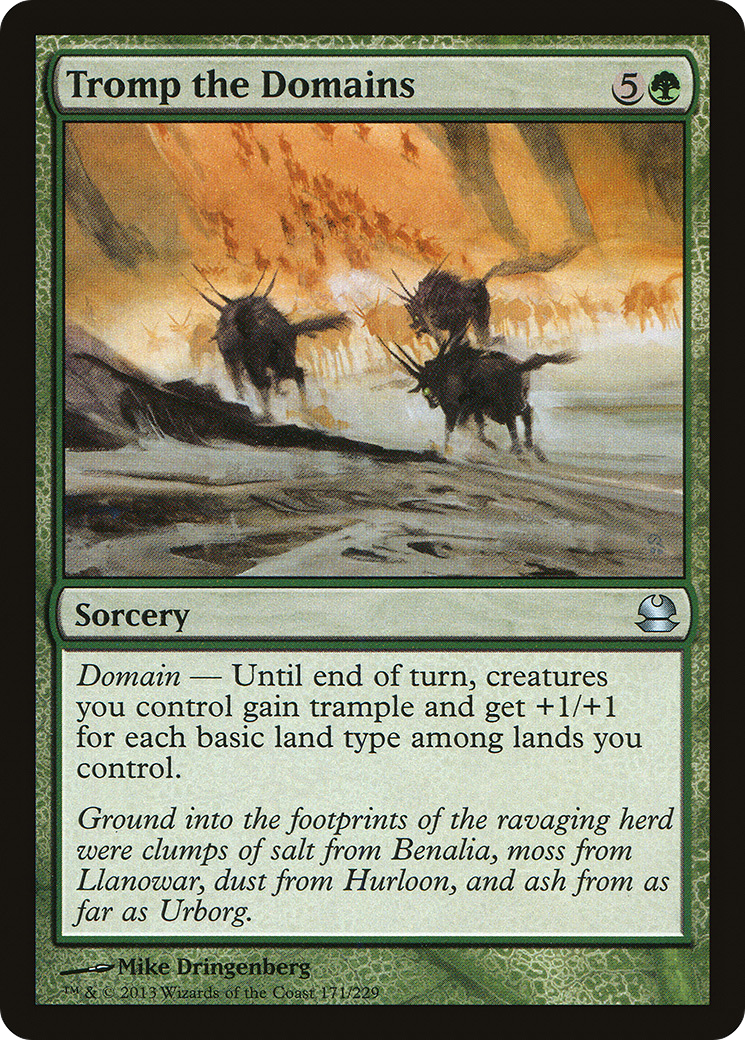 Tromp the Domains (MMA-171) [Modern Masters] Foil