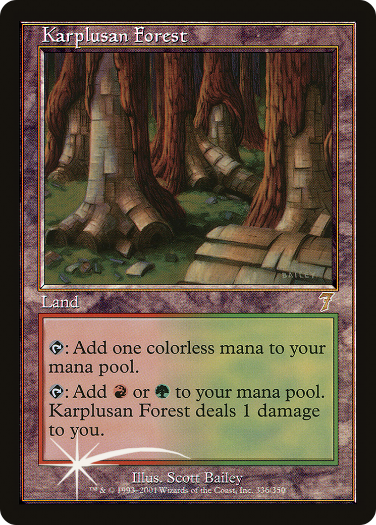 Karplusan Forest (7ED-336★) [7th Edition] Foil