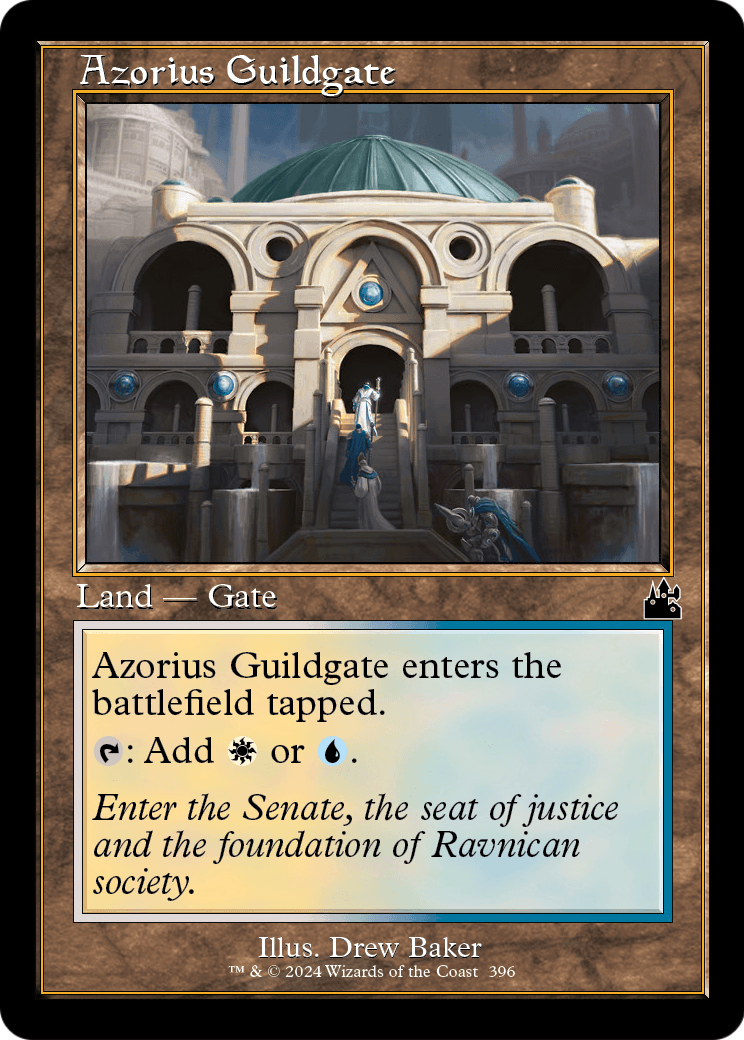 Azorius Guildgate (Retro Frame) (RVR-396) [Ravnica Remastered]