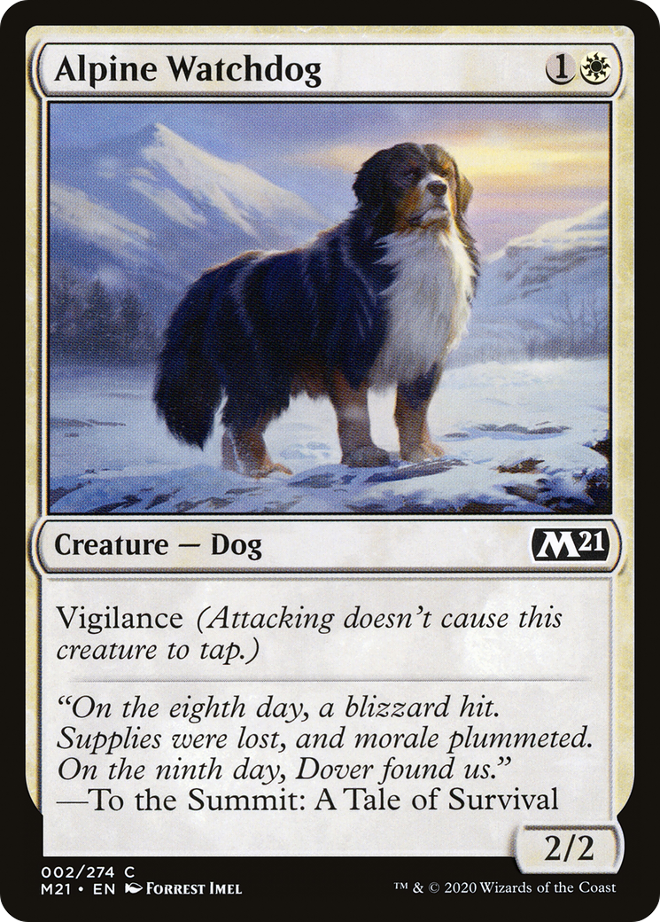 Alpine Watchdog (M21-002) [Core Set 2021] Foil