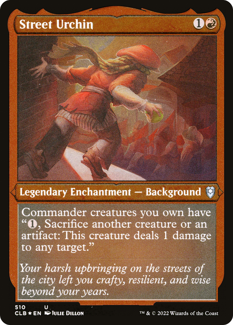 Street Urchin (Foil Etched) (CLB-510) [Commander Legends: Battle for Baldur's Gate] Foil