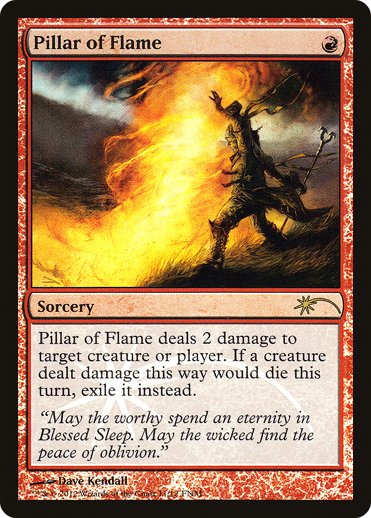Pillar of Flame [Friday Night Magic 2012] Foil
