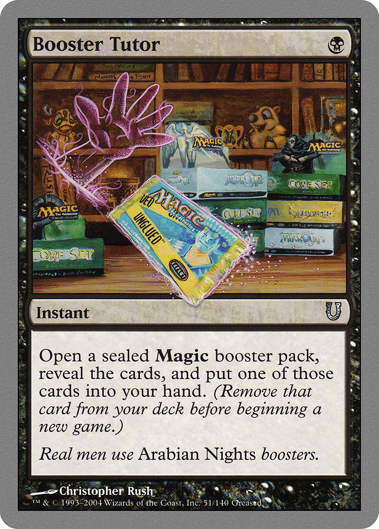 Booster Tutor (UNH-051) [Unhinged] Foil