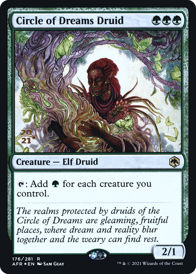 Circle of Dreams Druid (PRE-176S) [Adventures in the Forgotten Realms Promos] Foil