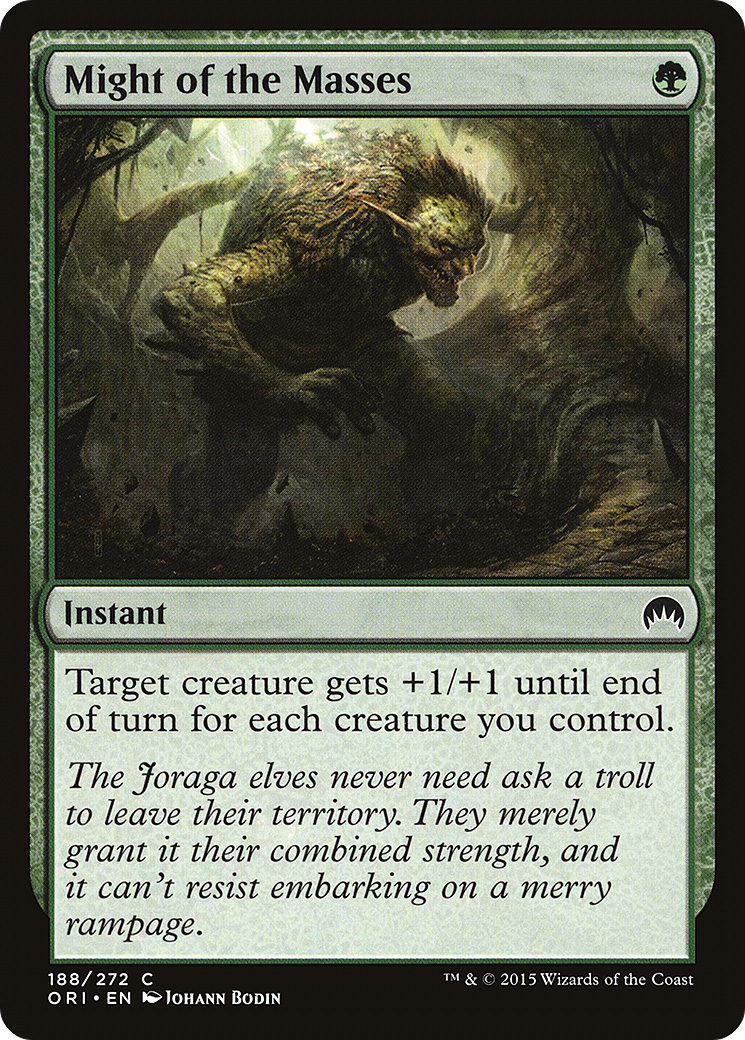 Might of the Masses (ORI-188) [Magic Origins] Foil