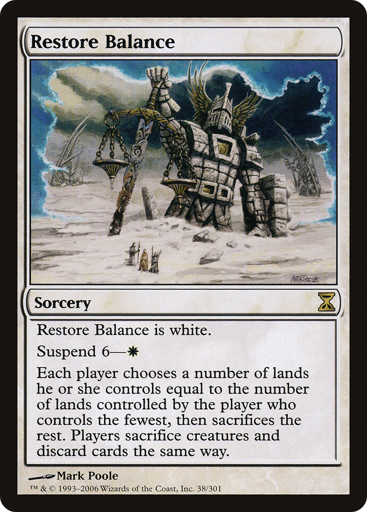 Restore Balance (TSP-038) [Time Spiral] Foil