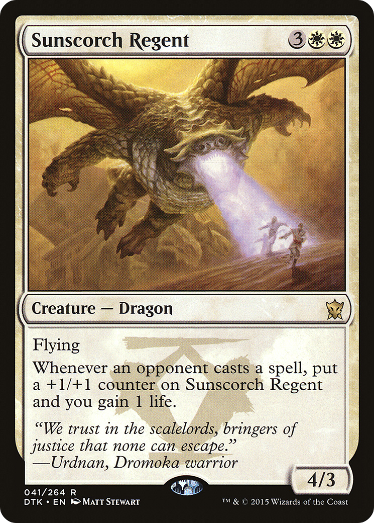Sunscorch Regent (DTK-041) [Dragons of Tarkir] Foil
