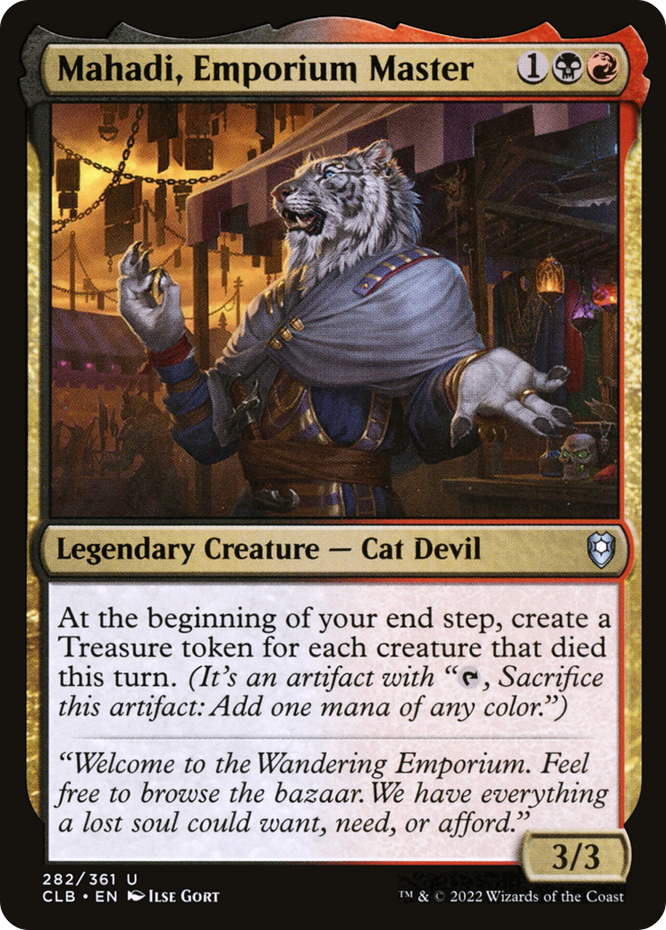 Mahadi, Emporium Master (CLB-282) [Commander Legends: Battle for Baldur's Gate] Foil