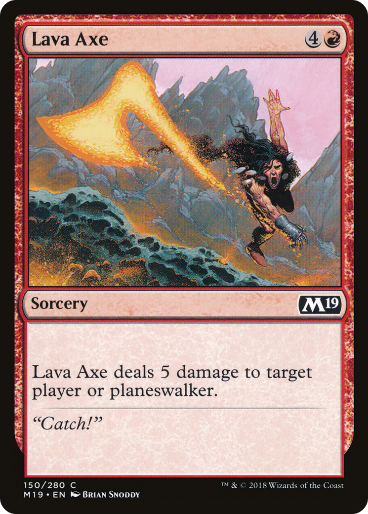 Lava Axe (M19-150) [Core Set 2019] Foil