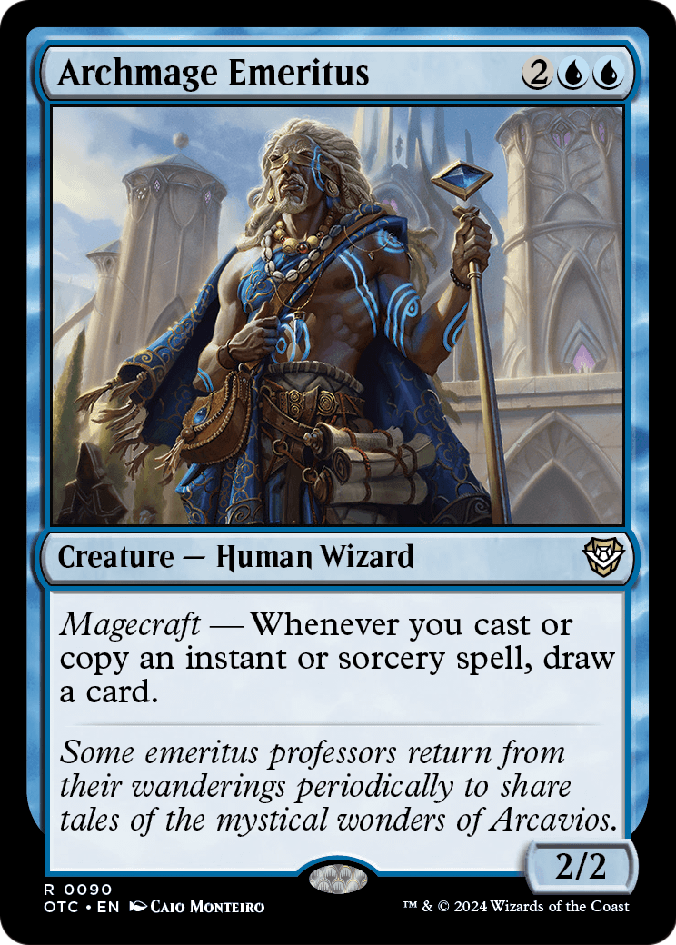 Archmage Emeritus (OTC-090) [Outlaws of Thunder Junction Commander]