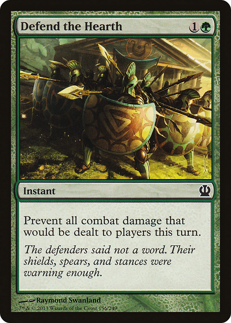 Defend the Hearth (THS-156) [Theros] Foil