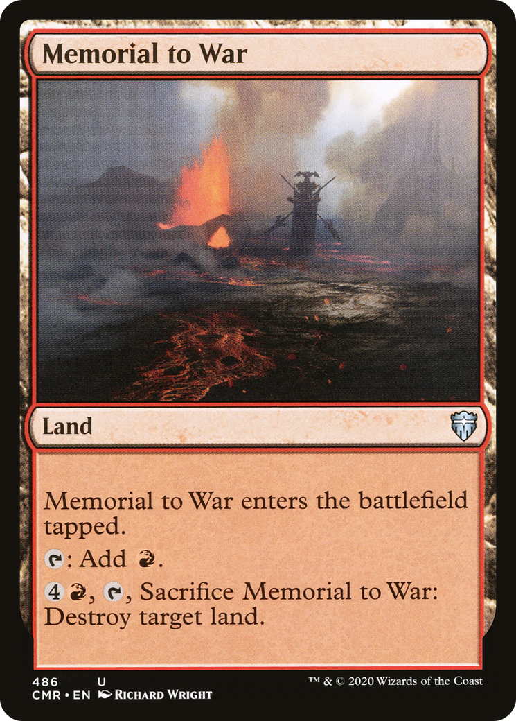 Memorial to War (CMR-486) [Commander Legends]