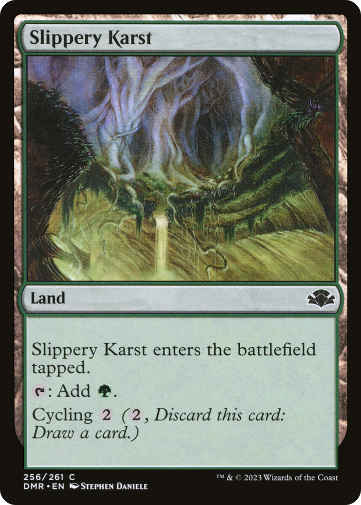 Slippery Karst (DMR-256) [Dominaria Remastered] Foil