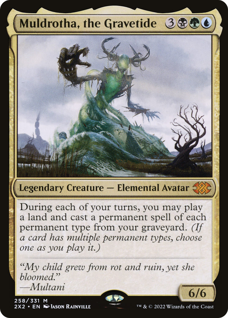 Muldrotha, the Gravetide (2X2-258) [Double Masters 2022] Foil