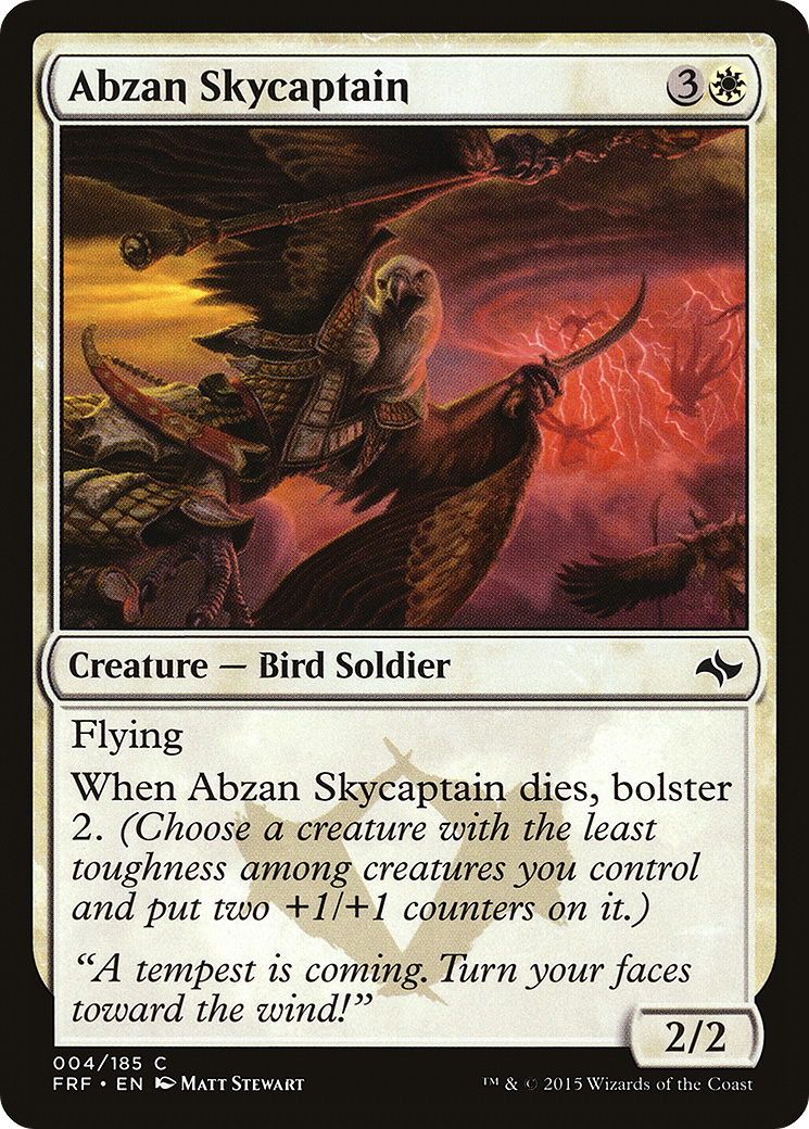 Abzan Skycaptain (FRF-004) [Fate Reforged] Foil