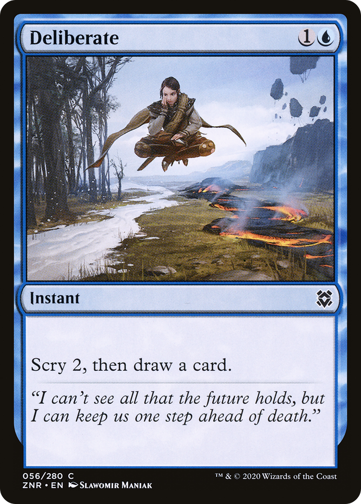 Deliberate (ZNR-056) [Zendikar Rising] Foil