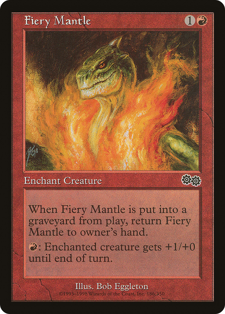 Fiery Mantle (USG-186) [Urza's Saga]