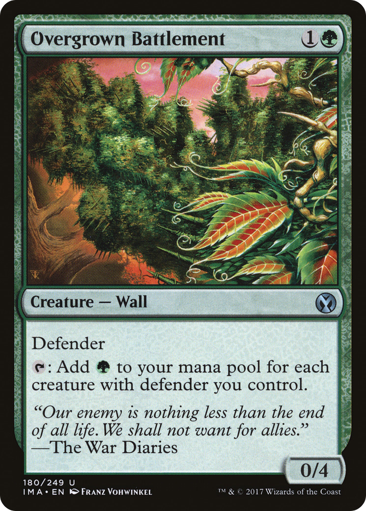 Overgrown Battlement (IMA-180) [Iconic Masters] Foil